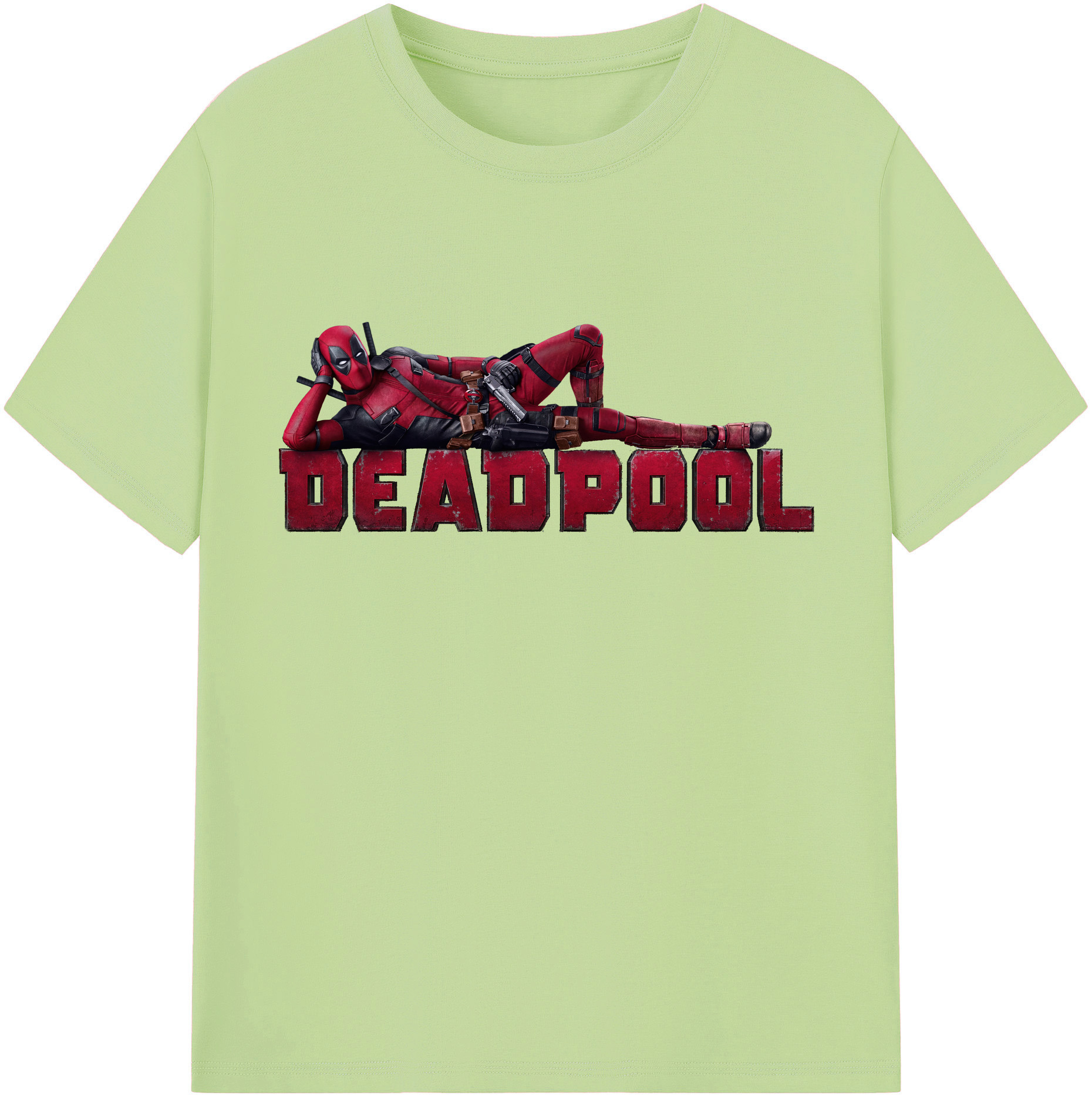（画像用） Deadpool デッドプール 綿100％半袖Tシャツ（フロントプリント）